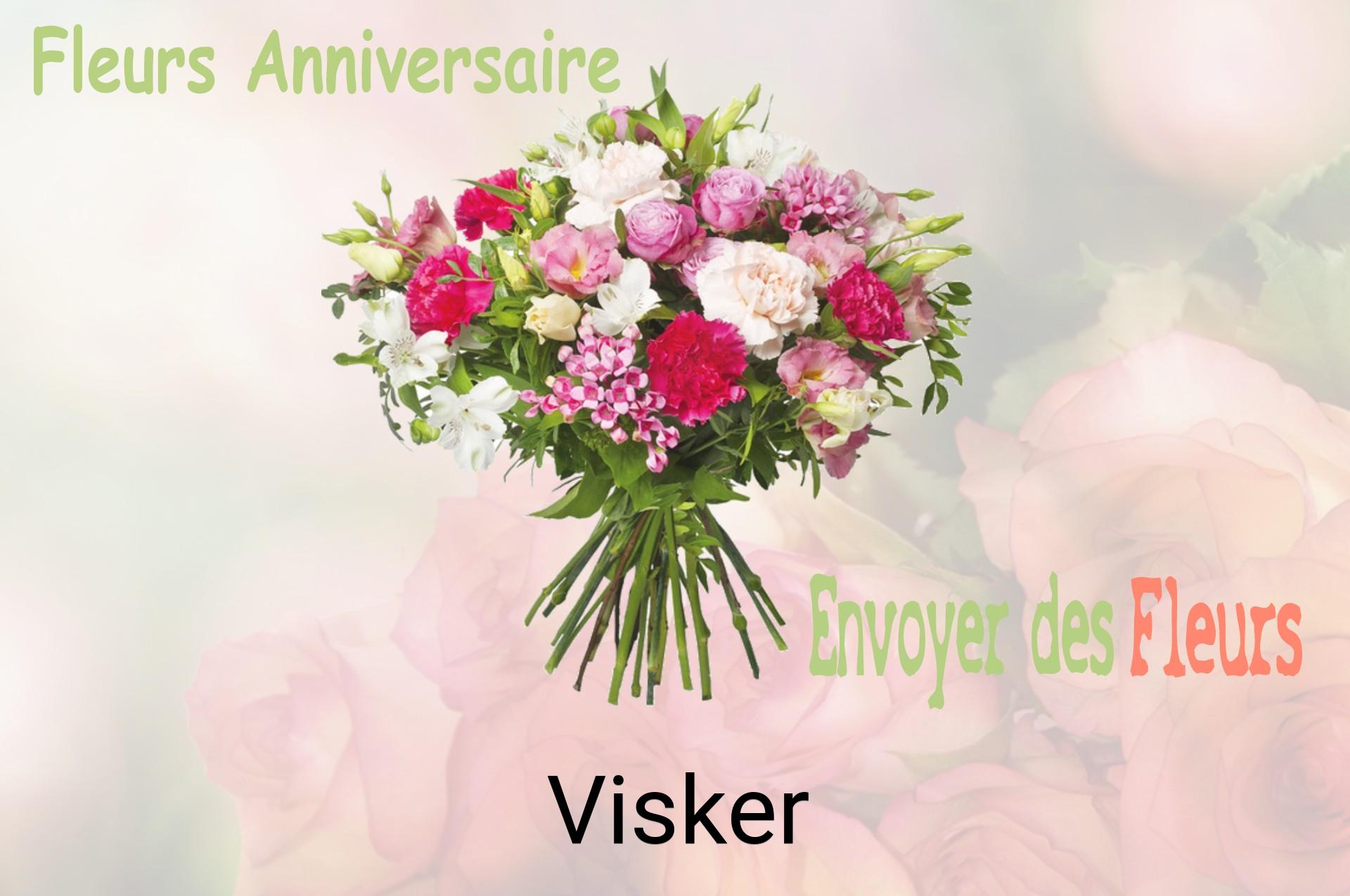 Bouquet de fleurs d’anniversaire livré à Visker