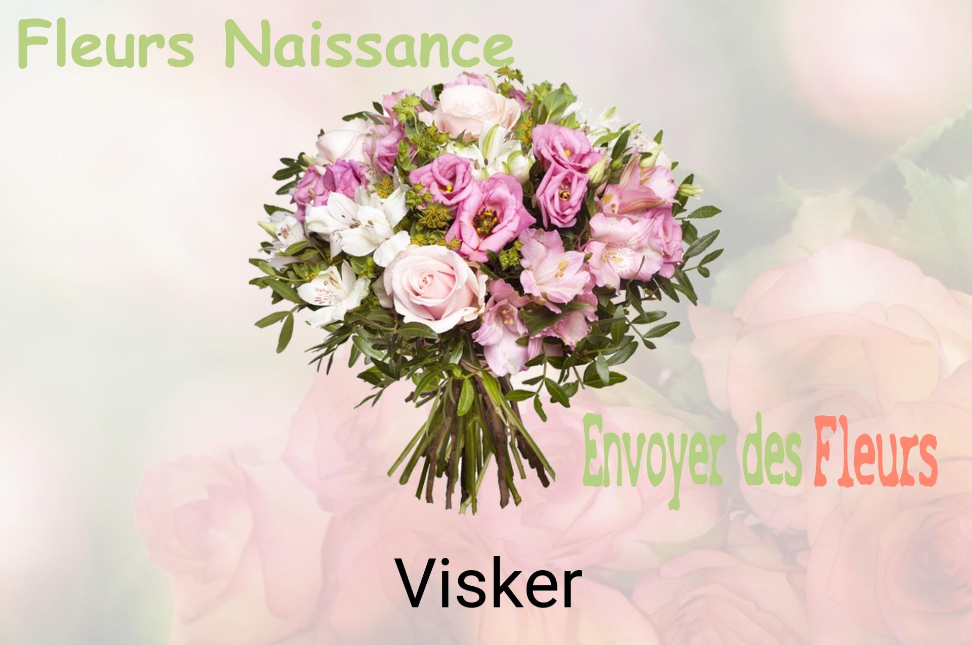 Bouquet de fleurs de naissance livré à Visker